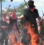 santorum in flames