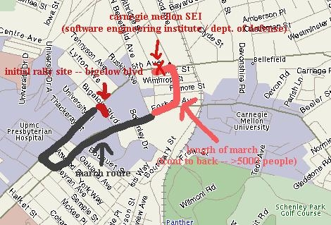 march route graphic ...