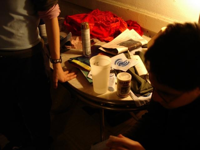 Stencil making at th...