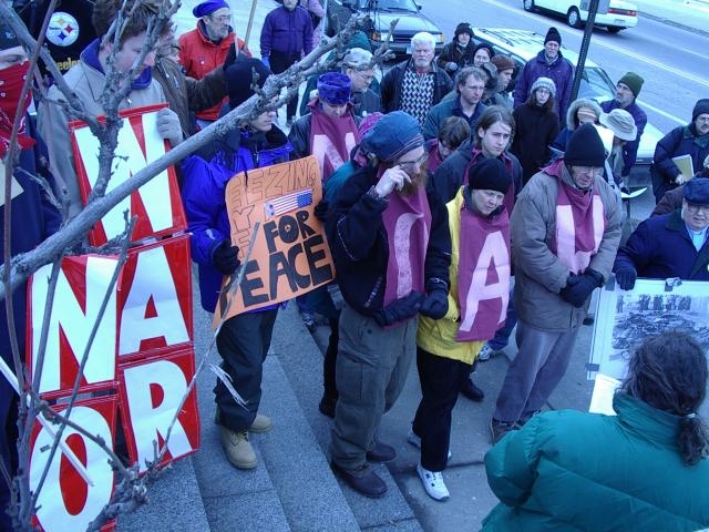 Crowd gathers at Sof...