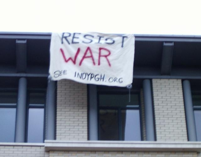 Banner Drop at CMU...
