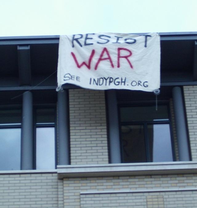 Banner Drop at CMU...