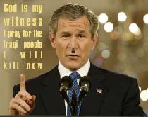 President is praying!