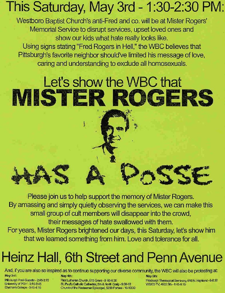 Mister Rogers has a ...