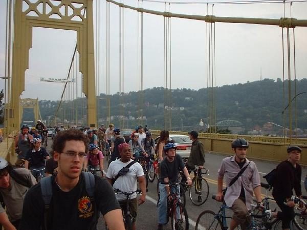 on the bridge...