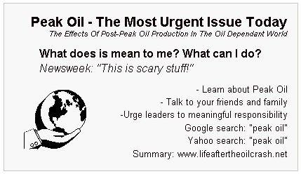 Peak Oil, a plea to ...