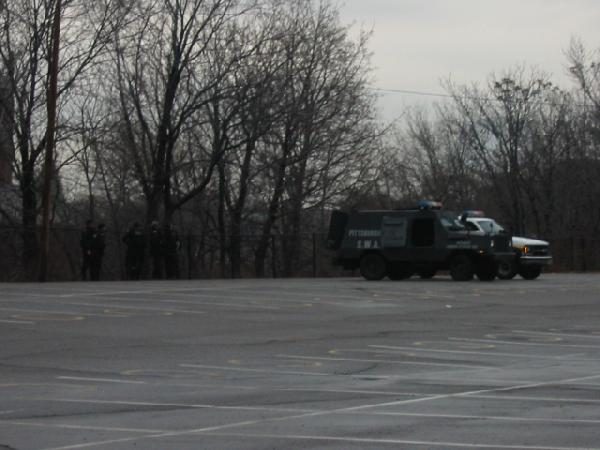 while the SWAT team ...