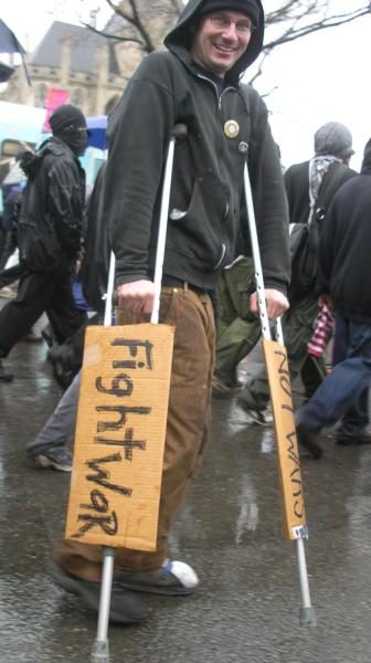 Anti-war Crutches...