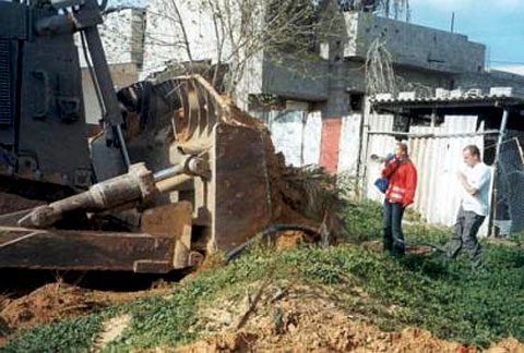 The Israeli bulldoze...