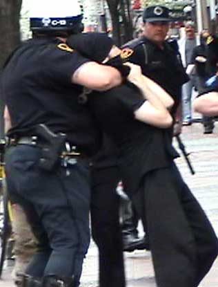 bush protest filled ...