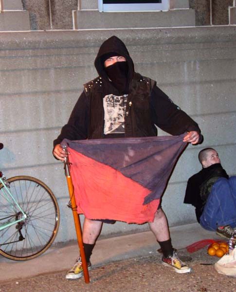 Presenting the flag...