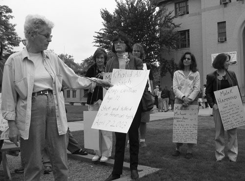 Reading the names of...