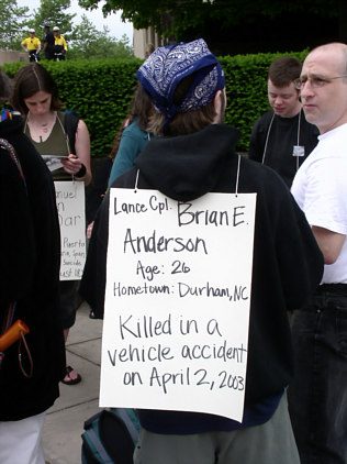 Sign remembering the...