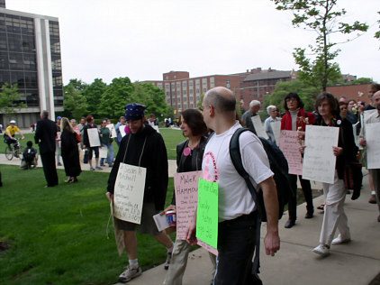 march to the fence...