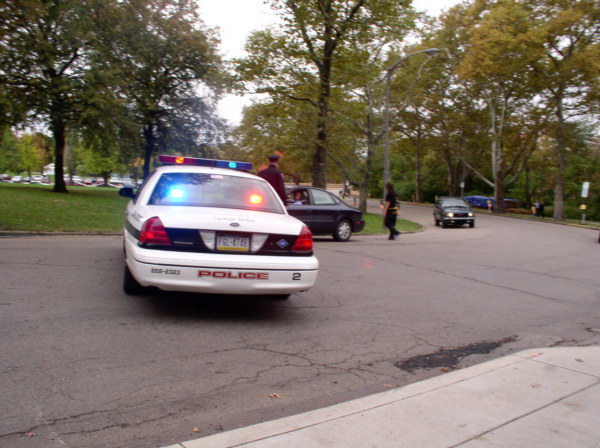 Police were stopping...