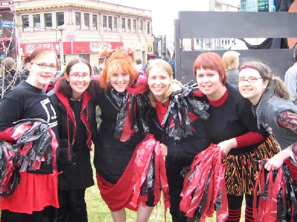 radical cheerleaders...