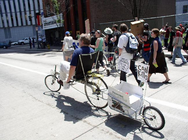 Neat Protest Bike...