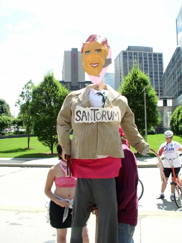 Santorum Effigy...