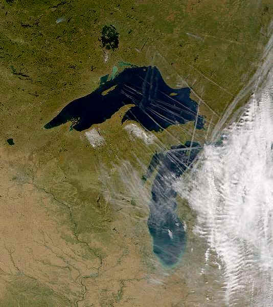 over lake superior a...