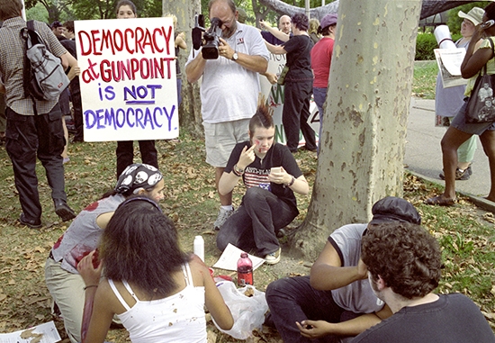 Democracy at gunpoin...