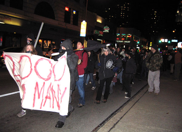 more marching...