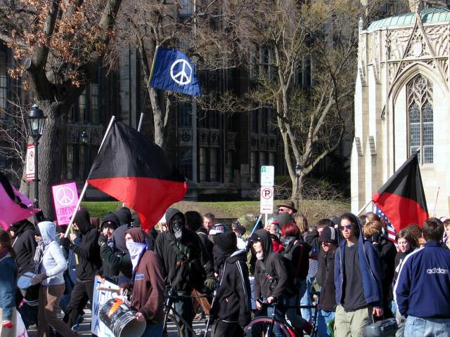 Flags and marching...