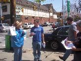 Tax Day Action in Squirrel Hill