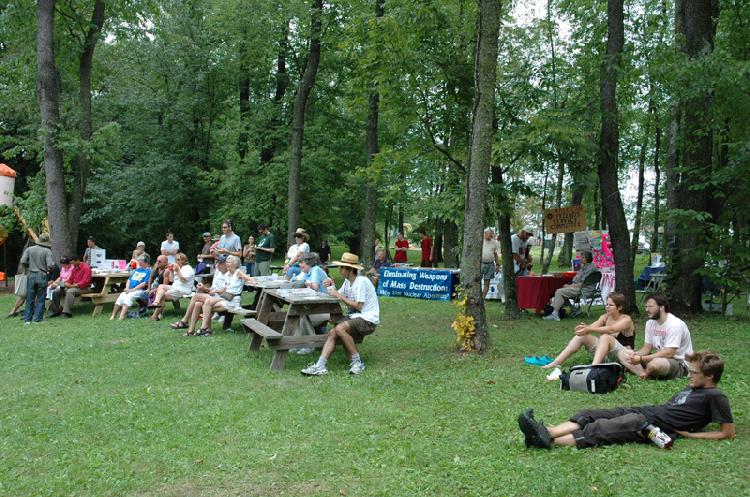 the crowd...