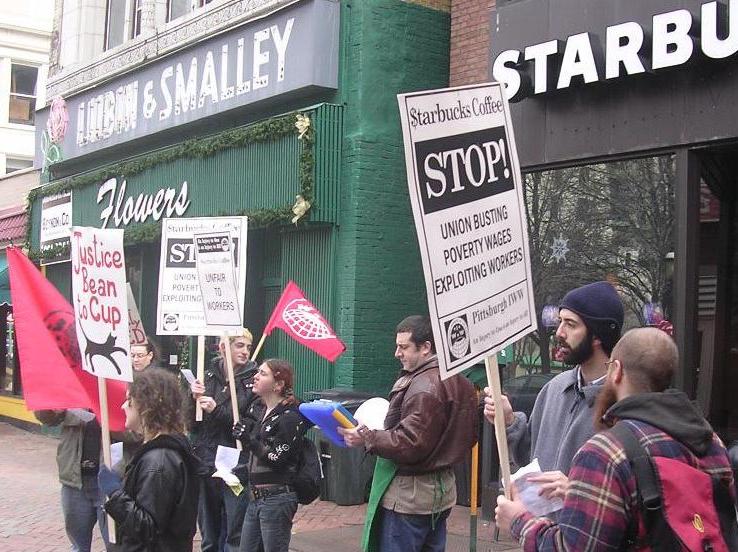 Pgh IWW protest...