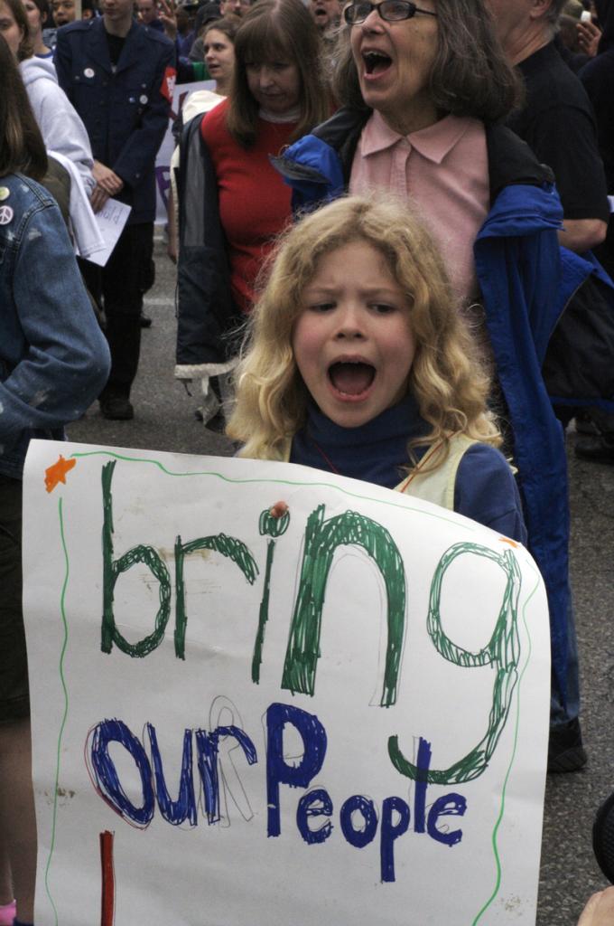 "Bring our troo...