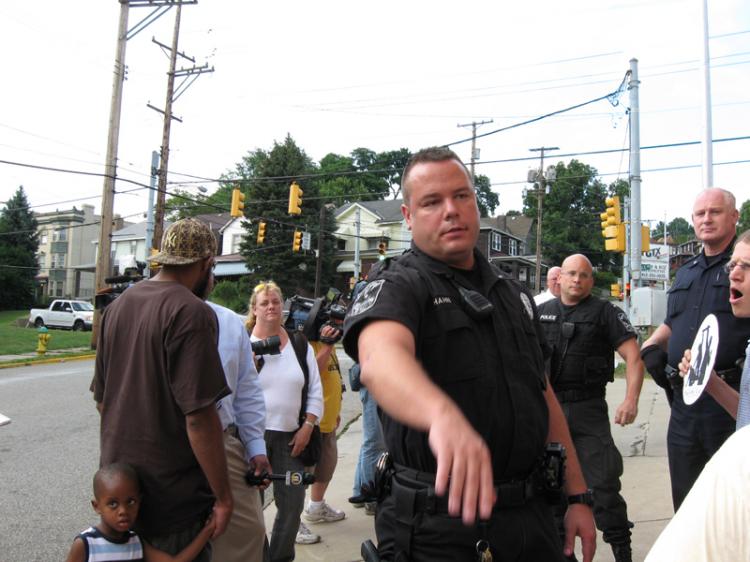 cops want protesters...