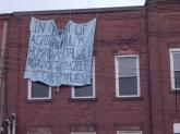 Greek Solidarity banner drop on Liberty Ave.
