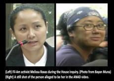 On “Abduction, illegal detention, and torture” of Melissa Roxas. 