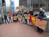 Pittsburgh rallies to support locked-out Steel Workers of Local 1005 of Hamilton, Ontario.