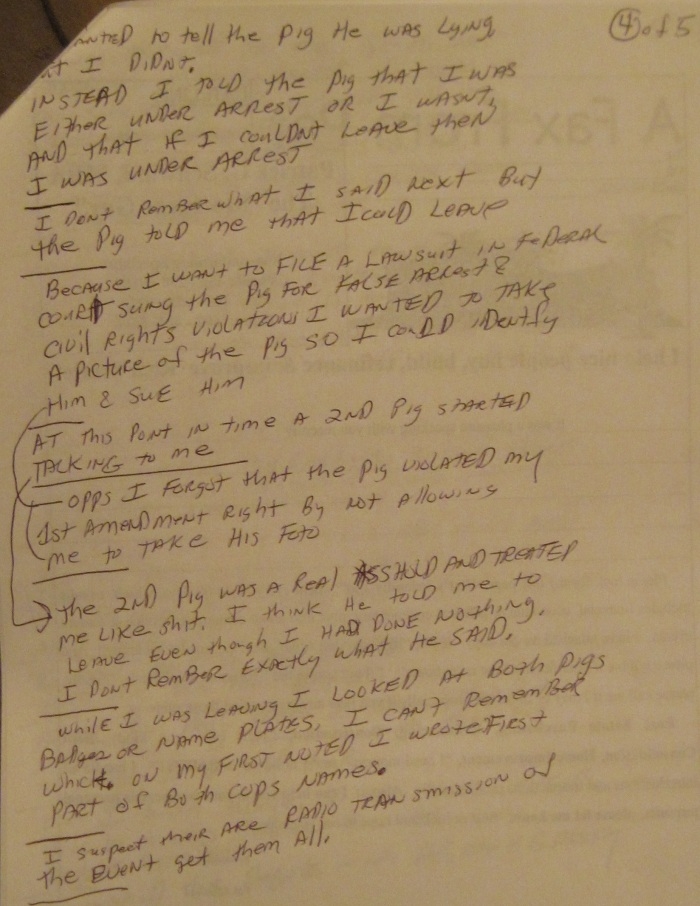 false arrest at Mesa...