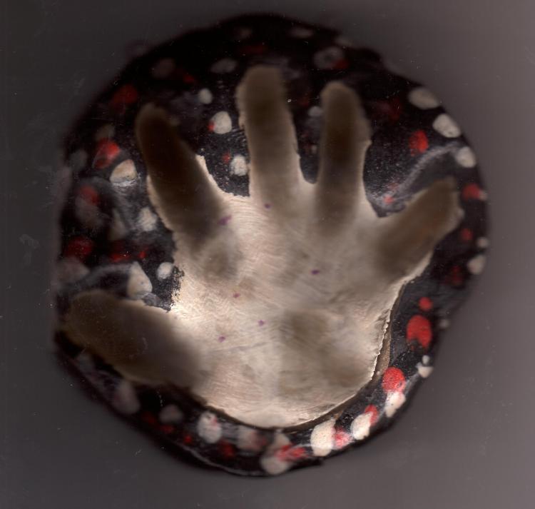 My first handprint a...