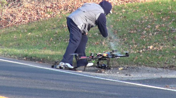 Smoke pours from dam...